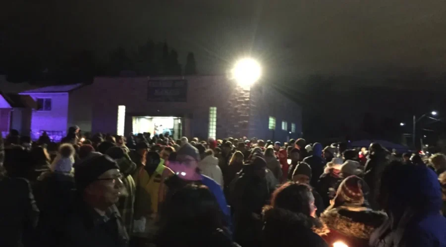 Hundreds Show Solidarity At Vigil