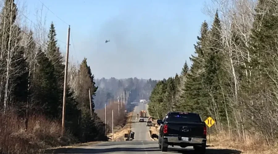 VIDEO: Grass Fire In Slate River