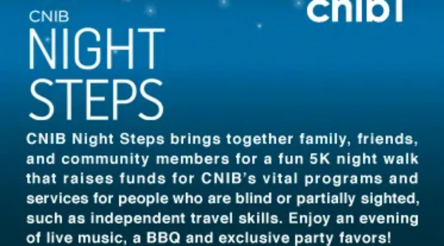CNIB Hosting Night Steps Fundraiser