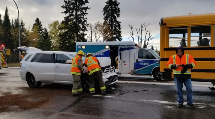 Two Vehicle Crash On Oliver