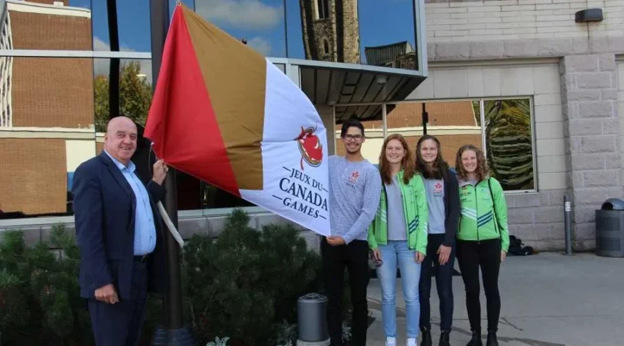 Canada Games Flag Raised