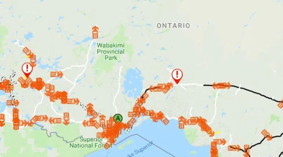 Snow Packed Highways In Region