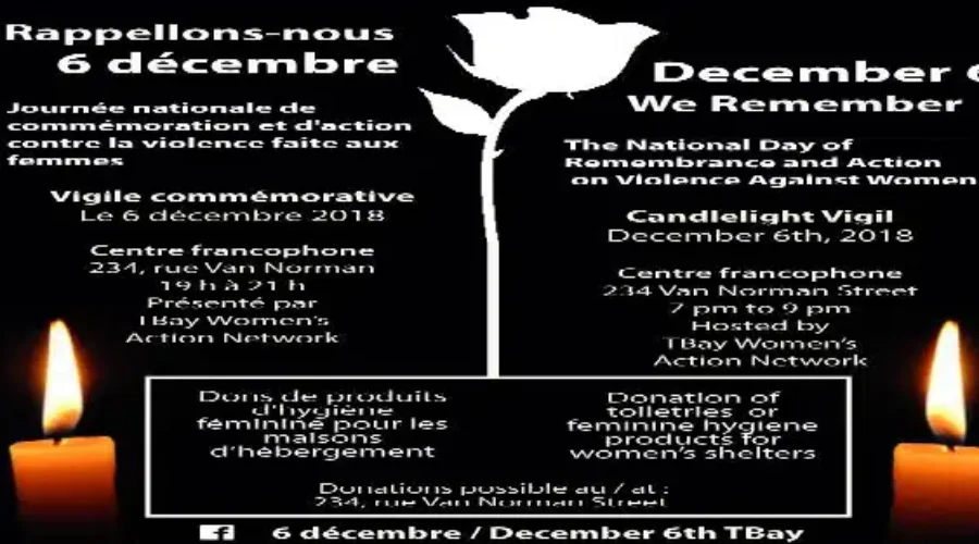 Candlelight Vigil For Montreal Tragedy