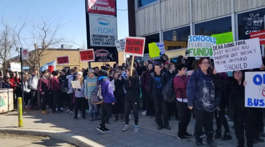 VIDEO: Students Rally Against Ford Education Cuts