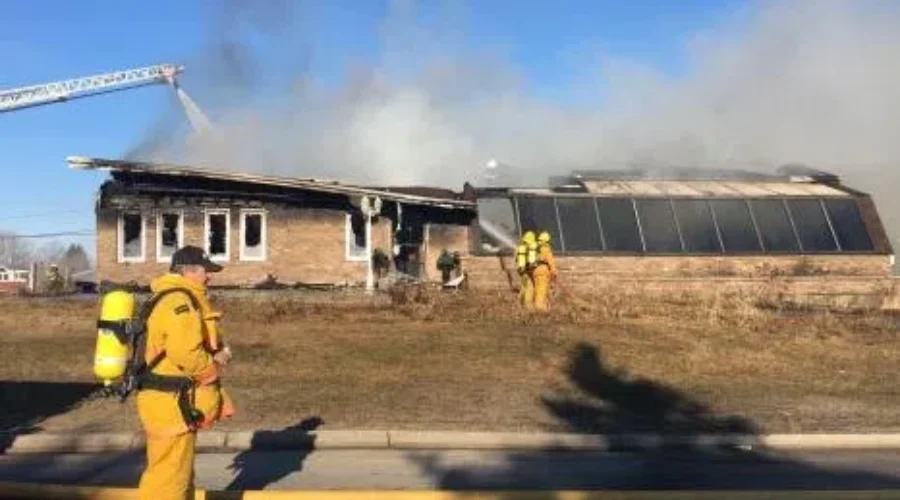 Fire Destroys Former Dryden Landmark