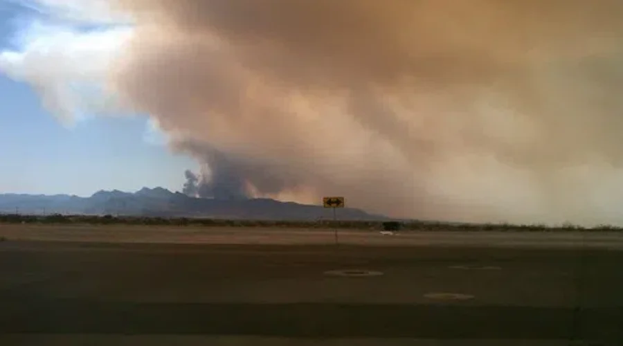 Rain Eases Fire Threat