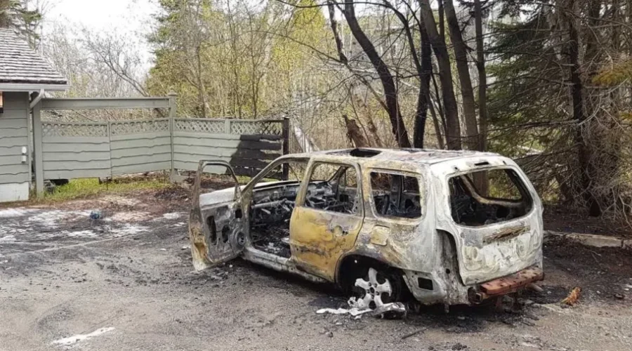 Vehicle Fire Cause Unknown