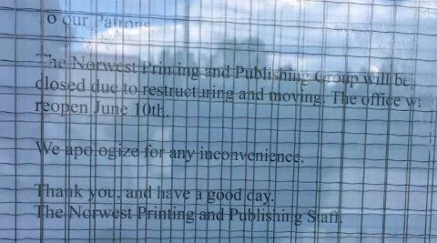 NWO Weeklies Stop Publication