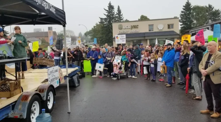 Hundreds Rally Locally For Climate Change Action