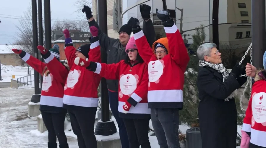 Special Olympics Athletes Arriving