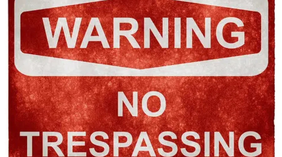Blue Ice Gawkers Are Trespassing