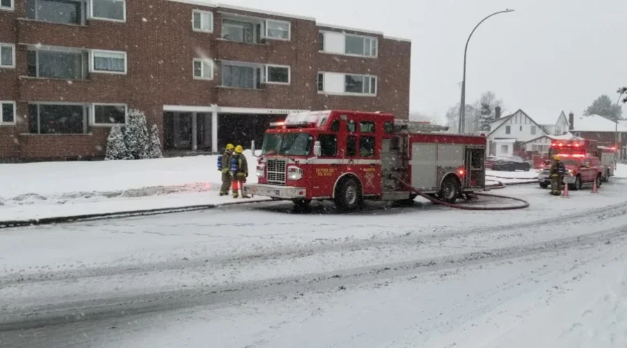 Apartment Building Smoke Caused By Electrical Problem