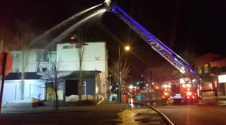 VIDEO: Stubborn Fire Keeps Fire Fighters Busy