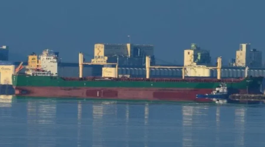 Port Welcomes First Ocean Bound Ship