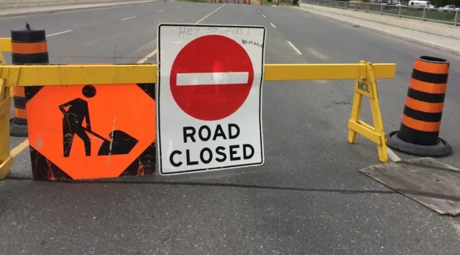 Closures on John Street Rd. For Three Weeks