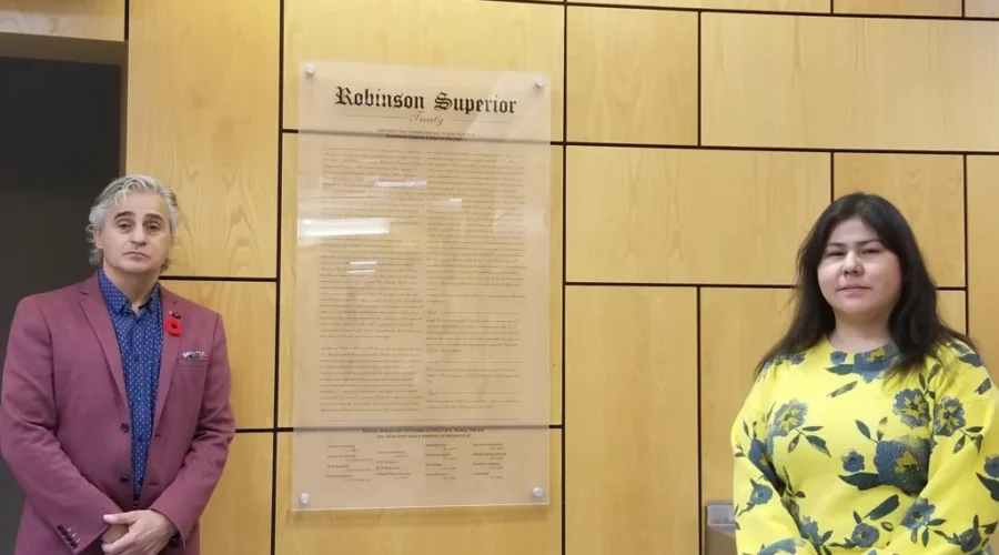 City Unveils Treaty Display