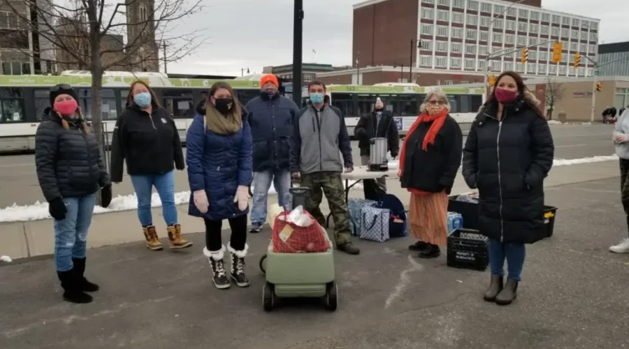 Supplying The Homeless With Food And Clothes