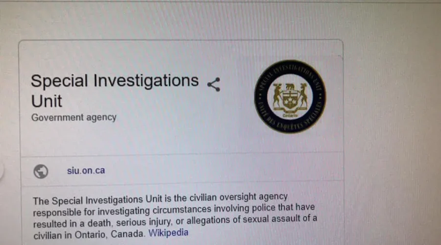 Police Not Responsible For Death: SIU