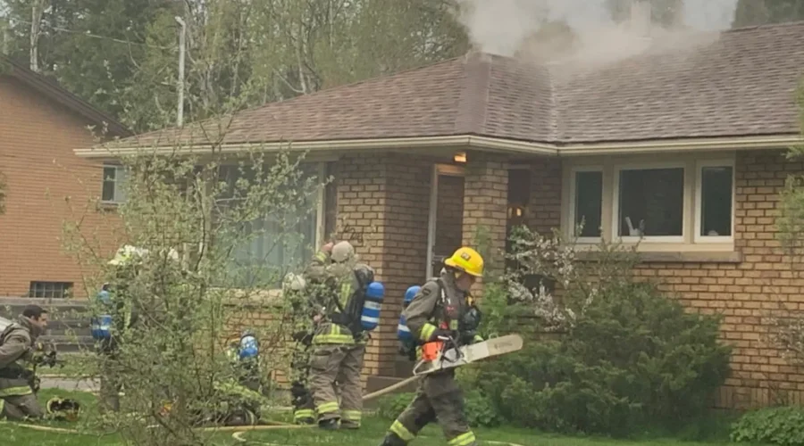Fire Crews Tackle Attic Fire