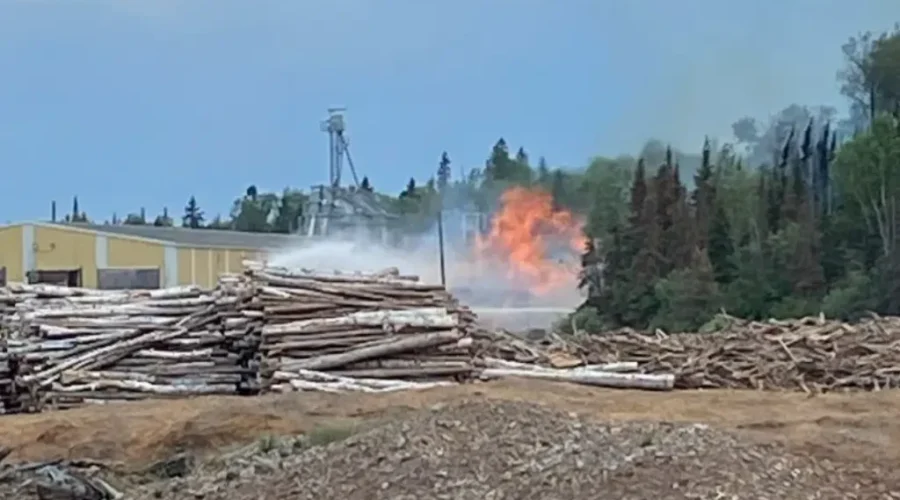 Fire At Atikokan Plant