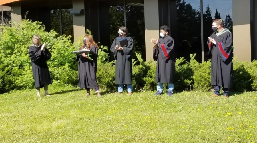 Two College Grads Honoured In-Person