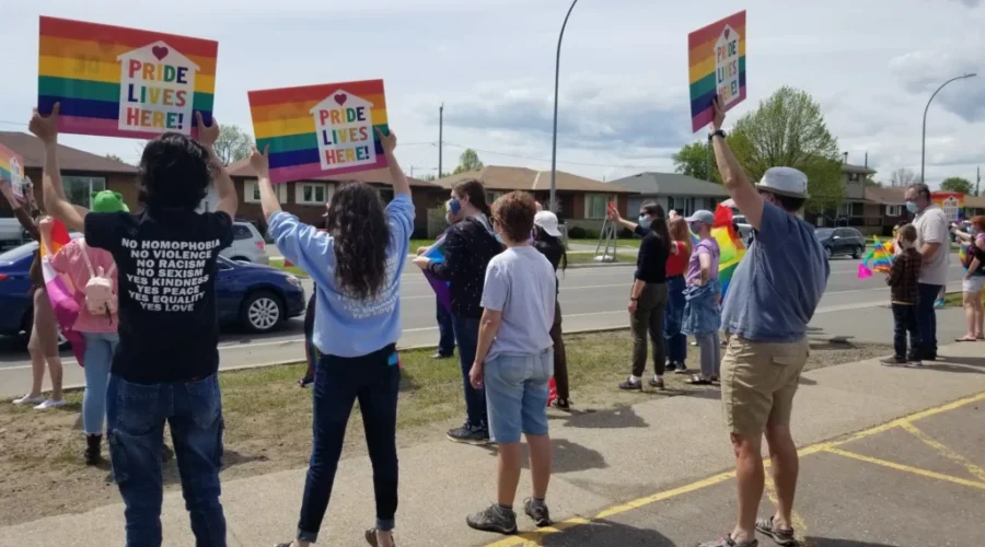 Counter-Protest Shows Pride At Catholic Board