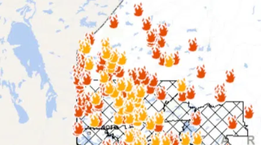 Scores Of New Fires In NW Ontario