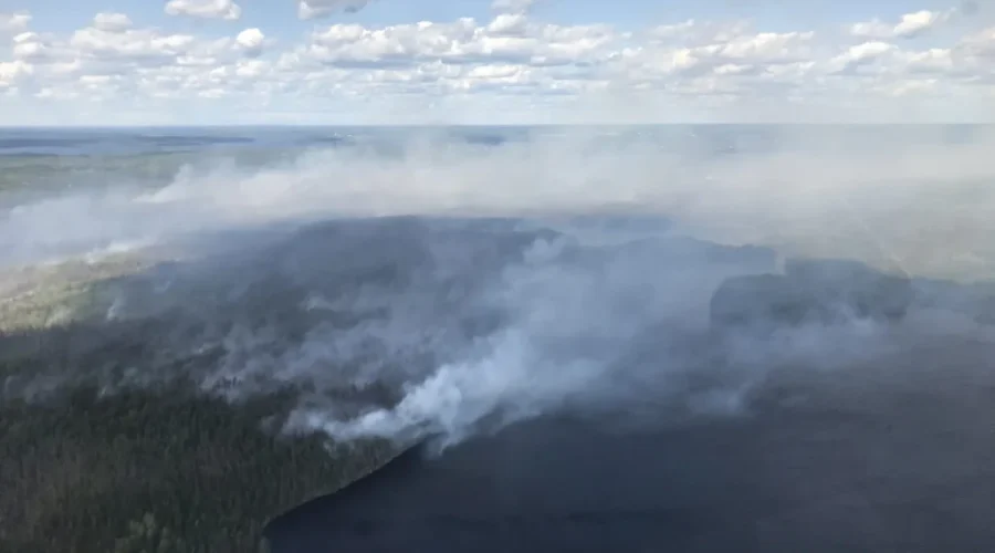 Forest Fire Fight Helped By Weather