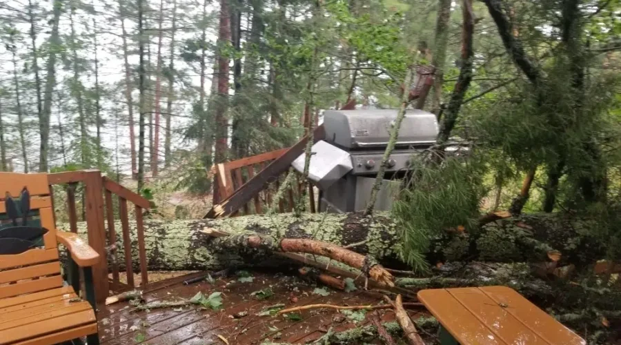 Storm Hits East Of Fort Frances
