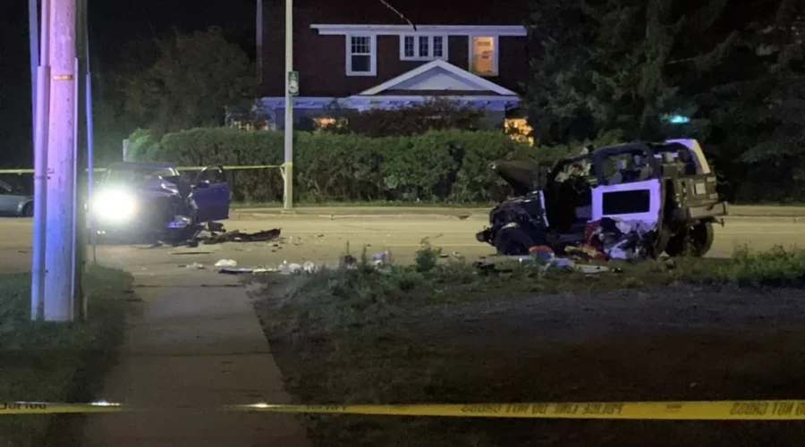 Two-Vehicle Collison At Red River & Hill