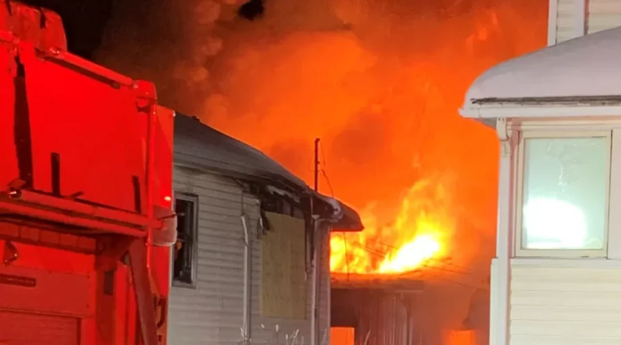 Flames Damage South Side Garage