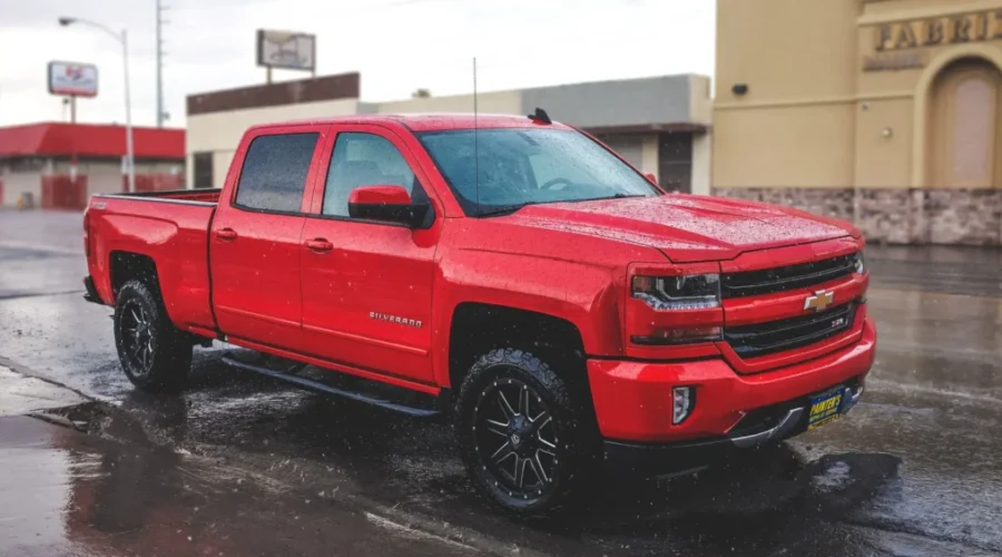 Red Truck Caught in Tornado
