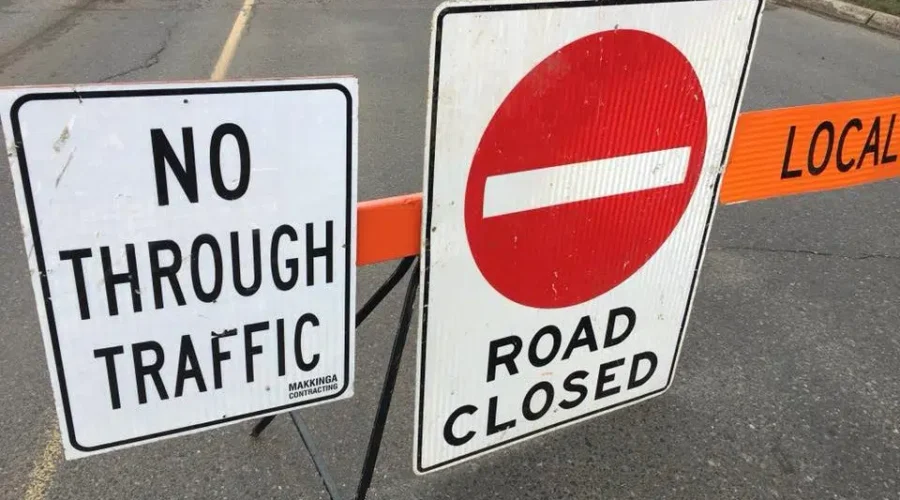 Water Main Break Forces Road Work