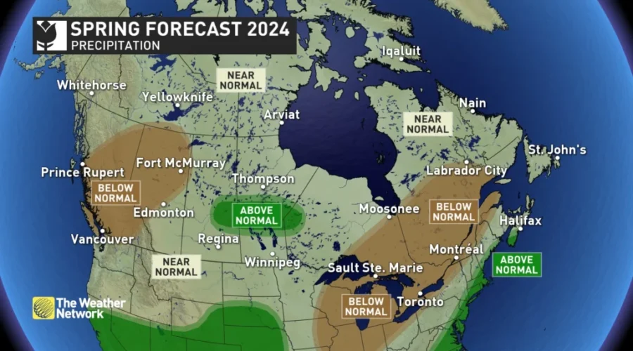 Spring forecast calls for above normal temperatures