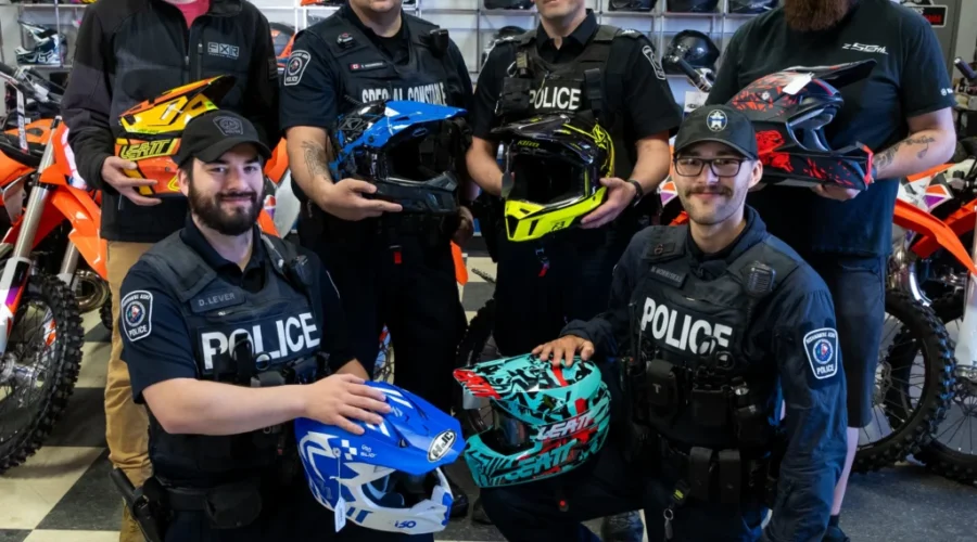 Nishnawbe Aski Police Service launch ATV helmet drive