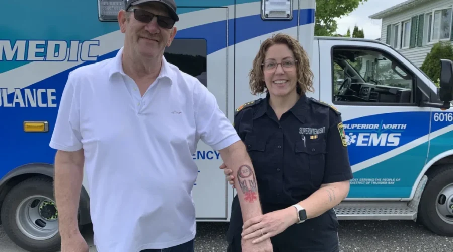 Paramedic a part of saving the same mans life 12 years apart