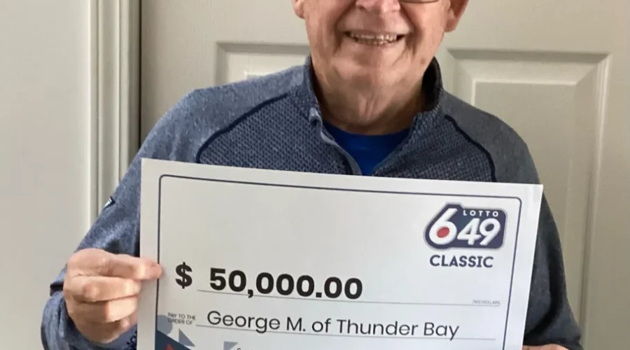 Thunder Bay man wins $50,000 on Lotto 6/49 Super Draw