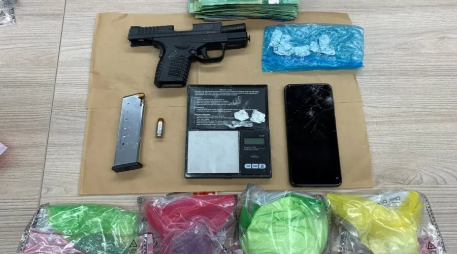 Loaded gun and drugs seized by provincial police in Thunder Bay