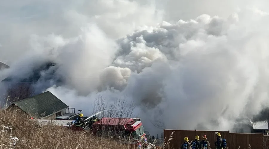 Explosion leads to house fire on Crown Street