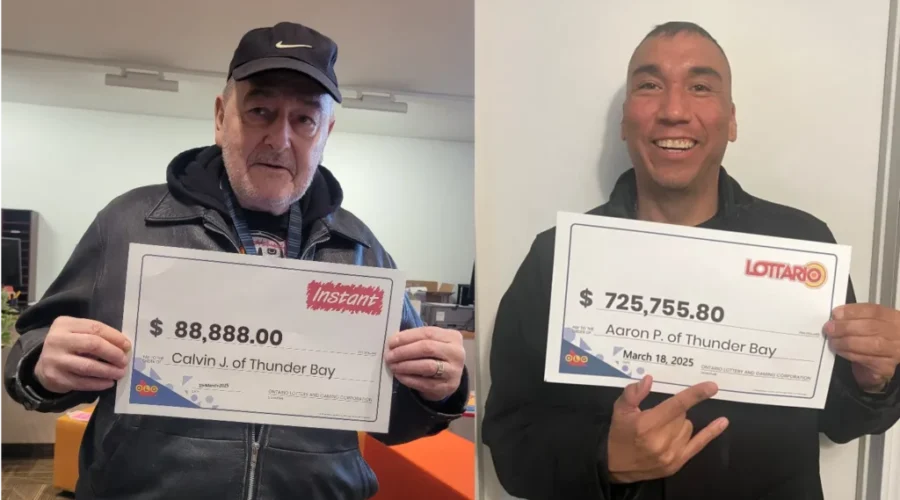 Two Thunder Bay residents secure lotto winnings through Lottario, Instant Lunar 8s