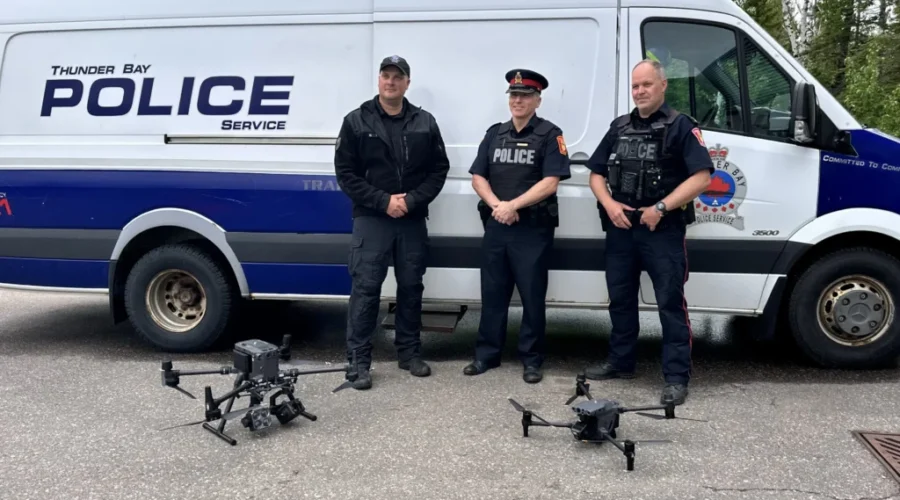 Police drone attacked by firework leading to charges