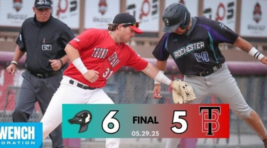 Alberto homers as Border Cats fall to Rochester