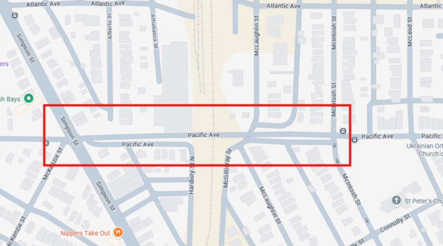 Pacific Avenue Overpass undergoing inspection