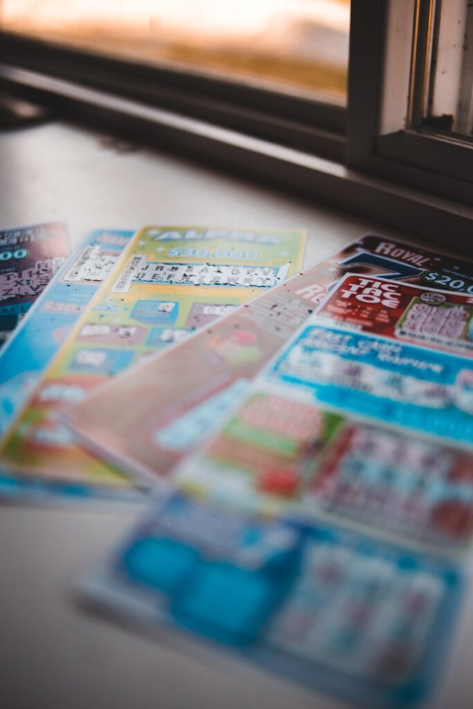 white and red game cards