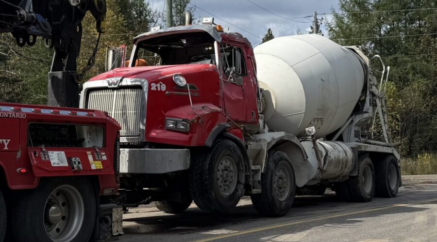 Onion Lake Road closure lifted after cement truck rollover