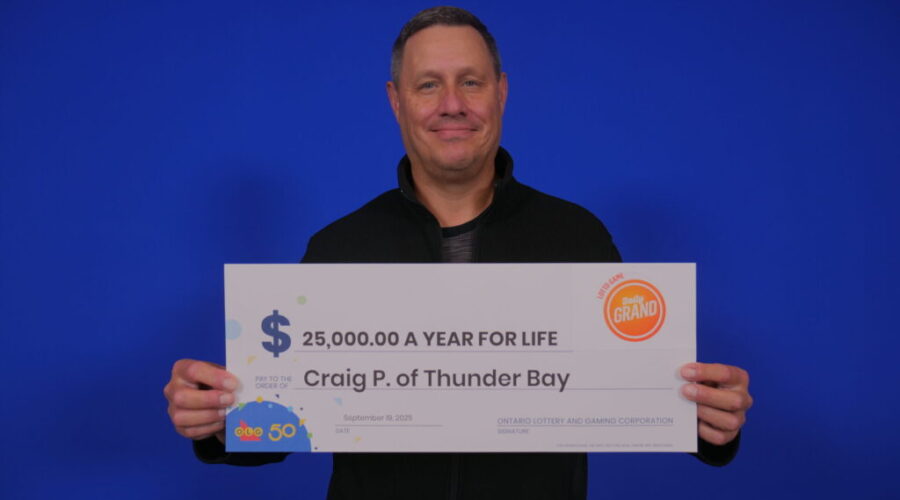 Thunder Bay Resident wins $500,000 on Daily Grand