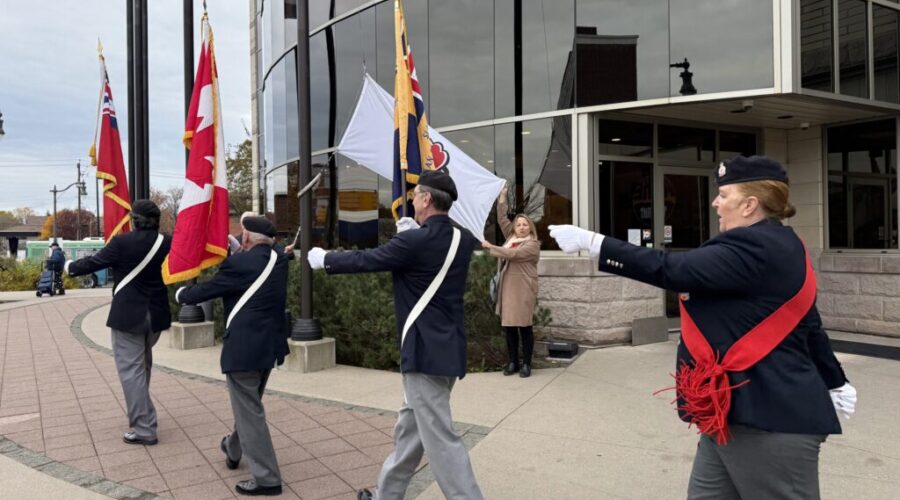 Slovak Legion raises poppy flag for remembrance