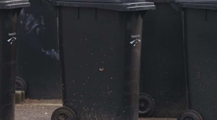 City now collecting old garbage cans