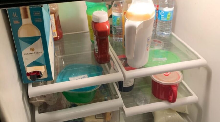 What’s In The Fridge? Cheryl had wine, and some other stuff.