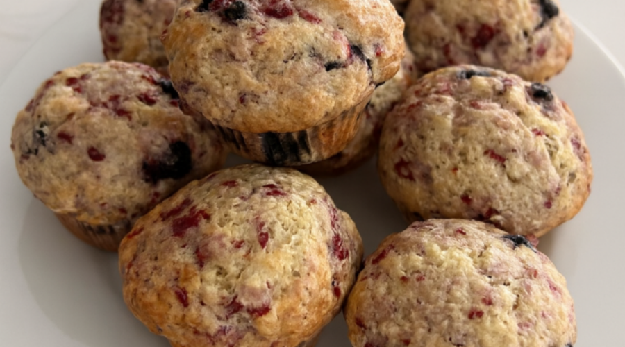My Secret To Making Bakery‑Style Muffins: Big, Fluffy, and Bursting With Berries